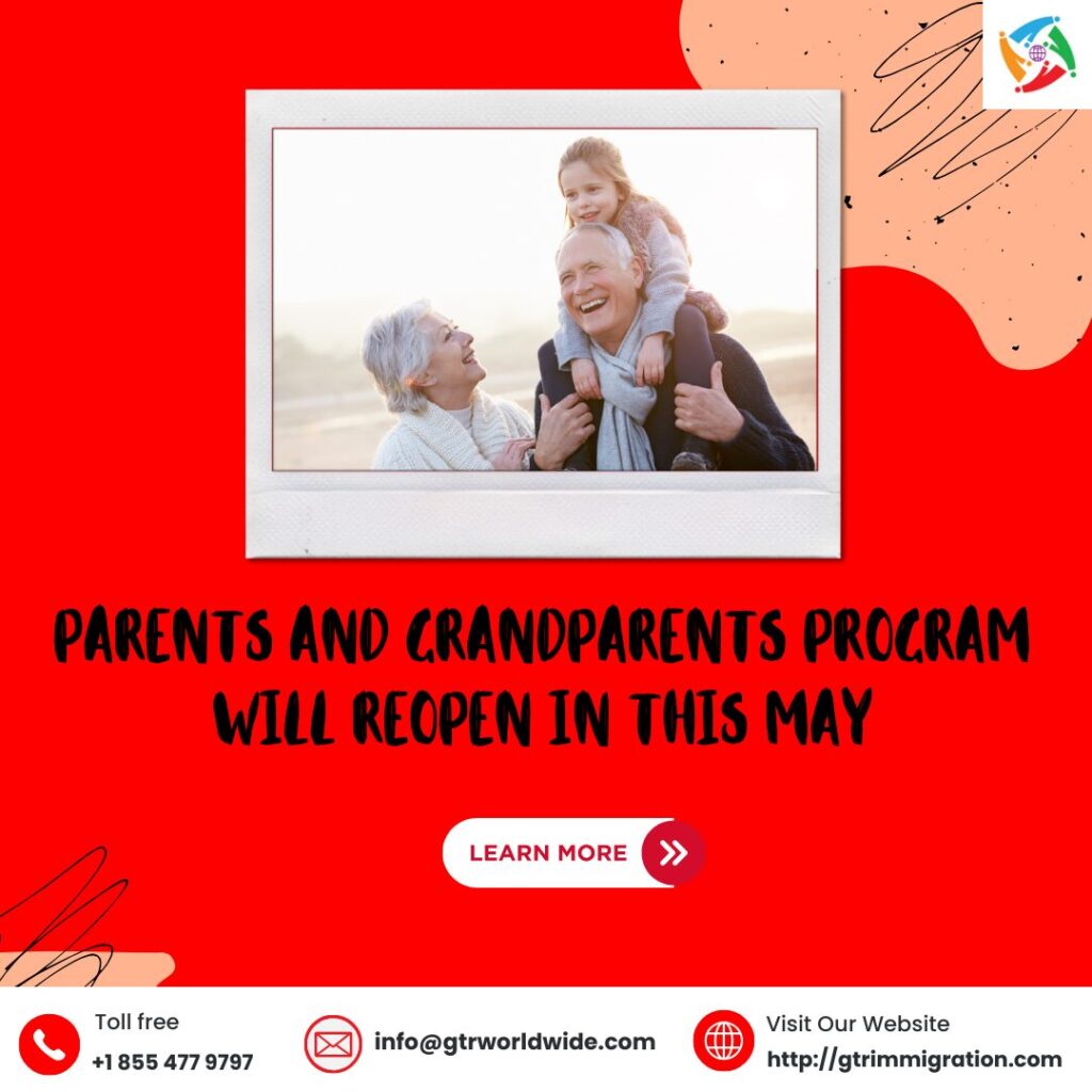 PARENTS AND GRANDPARENTS PROGRAM WILL REOPEN IN THIS MAY